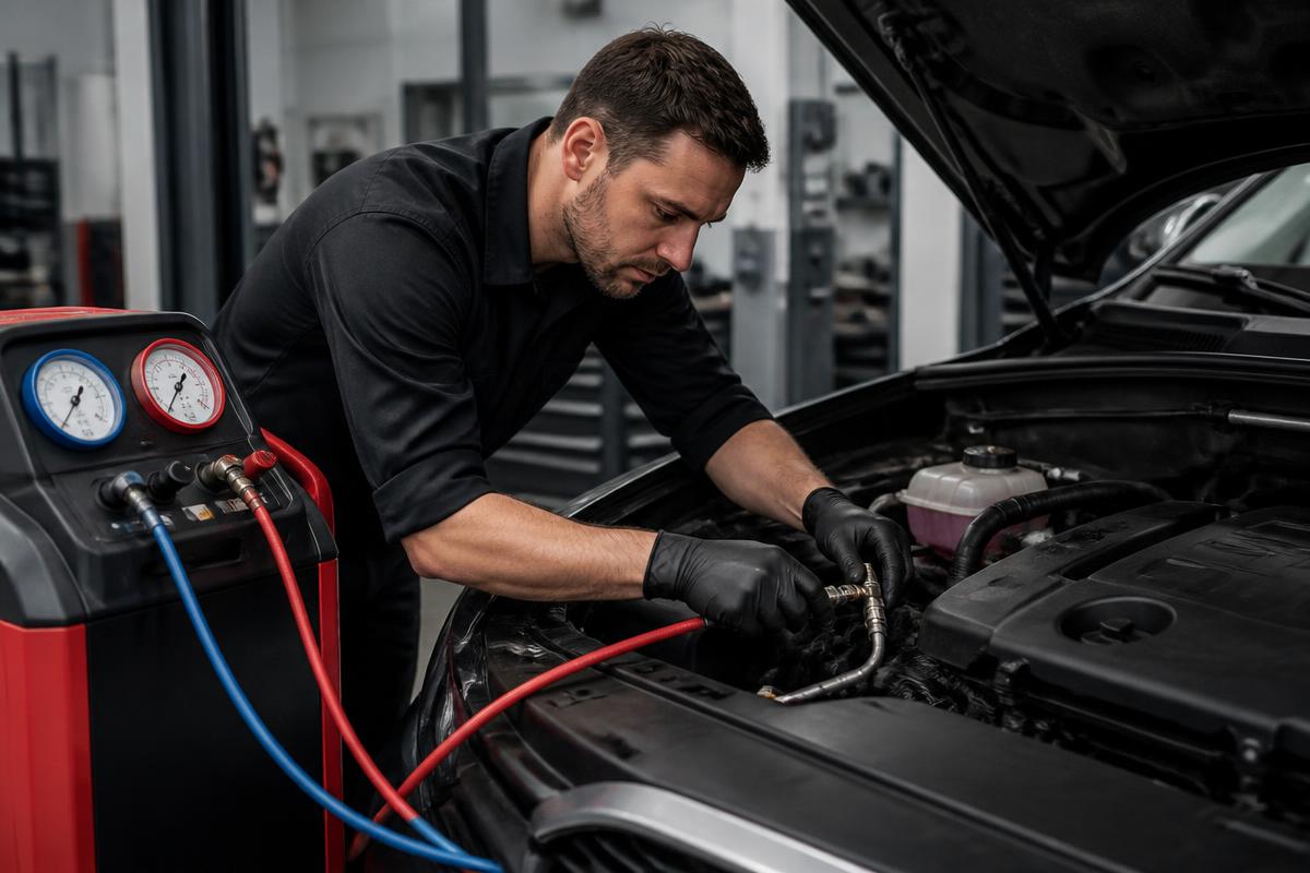Automotive air conditioning service
